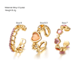 Pikkukuva 4 / 6: 3kpl/ set Epäsäännölliset sydänsormukset Finger Rings GOLDEN golden