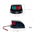 Miniatyrbillede 2 af 10: Bådnavigationslys Sejlsignallampe SORT Black