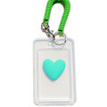 Miniatyrbillede 2 af 10: Med nøglering Transparent Card Hold Access Card GRØN green