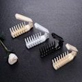Miniatyrbilde 7 av 10: Folding Comb Massasje Hårbørste SVART black