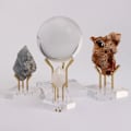Miniatyrbillede 10 af 10: Krystalkuglebase Krystalkugleholder GOLD M Gold M