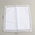 Miniatyrbild 2 av 10: 5st/ Set Spetsnäsdukar Print Draw Näsdukar Pocket Square white