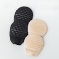 Miniatyrbillede 4 af 10: 1 Par Half Feet Sokker Halv Palm Foot Pad SORT Black