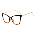 Miniatyrbillede 1 af 10: Anti-Blue Light Briller Firkantede Briller SORT LEOPARD PRINT Black Leopard print