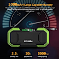Miniatyrbild 2 av 10: Nödradio Handvev Solar Laddning 5000mAh Power Bank black