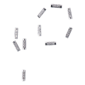 Miniatyrbilde 8 av 9: Rørperler 4mm rett rør rustfrie stålperler