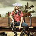 Miniatyrbillede 4 af 8: Cowboyhat Raw Edge Cowboyhat RØD Red