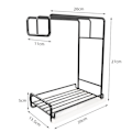 Miniatyrbilde 2 av 8: Rag Holder Desktop Veggmontert Oppbevaringsstativ GULL Gold