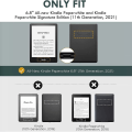 Miniatyrbillede 3 af 10: 6,8 tommer e-læser taske Smart Folio Cover SORT Black