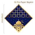 Pikkukuva 3 / 10: Eid-paperilautasarjoja - kupit, lautaset ja servietit 1 1