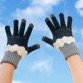 Miniatyrbild 8 av 10: Stickade yllehandskar Ridning Split Finger Handskar C C C