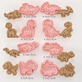 Miniatyrbilde 2 av 8: 8 stk/sett Cookie Cutters Kjeksform Cookie Stempel DIY Baking