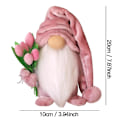 Pikkukuva 2 / 9: Kasvoton kääpiönukke pitelee Tulip Gnome GRAY Grey