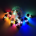 Miniatyrbillede 8 af 10: EID Mubarak Lysstreng med LED-lys MULTICOLOR MÅNE