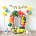 Miniatyrbilde 8 av 10: Numbers Ballonger Ramme Number Ballong Stand Display 7 7 7