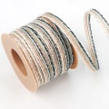Miniatyrbillede 2 af 10: 10M/Roll Natural Jute Reb Gavepakning Webbing MØRKEBLÅ Dark Blue