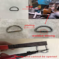 Miniatyrbillede 4 af 4: D Ringe Spænde Svejste Stærke Ringe Multi-Purpose Metal D Ring