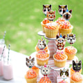 Pikkukuva 6 / 9: Crown Dog Cat Cake Topper Party Cupcake Toppers CAT CAT Cat