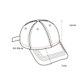 Miniatyrbilde 2 av 10: Brevbrodert baseballcap Broken Duck Tongue Hat BLÅ blue