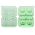 Miniatyrbilde 1 av 10: Ice Cube Mold Ice Making Box LYS GRØNN FIRE RIST FIRE RIST light green four grids-four grids