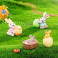 Miniatyrbilde 7 av 10: Mini påskekaninfigur Miniatyr knickknacks 6 6 6