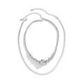 Miniatyrbillede 1 af 8: Metal Snake Bone Chain Halskæde Runde Bead Chain Halskæder Silver