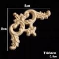 Miniatyrbillede 2 af 10: Træudskårne håndværk Træfigurer Håndværk 8X8CM3 3 8x8cm3