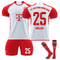 Miniatyrbillede 1 af 2: 23-24 Bayern München Børne Fodboldtrøje Nr. 25 Müller 28
