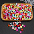 Miniatyrbillede 5 af 5: 300 stk Flade Runde Perler Akrylperler Blomsterperler