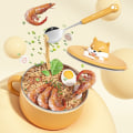 Miniatyrbillede 5 af 10: Instant Noodle Bowl Skål i rustfrit stål GUL Yellow