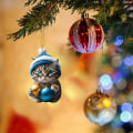 Miniatyrbilde 7 av 8: Julehatt Katt Henger Katt Juletrepynt 1 1 1