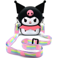 Miniatyrbilde 8 av 10: 1 Stk Kuromi Silikonveske Kawaii Veske SORT SORT
