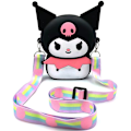 Miniatyrbillede 8 af 10: 1 Stk Kuromi Silikonepung Kawaii Taske MULTICOLOR MULTICOLOR