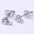 Miniatyrbilde 2 av 4: Øredobbstolper Cubic Zirconia Øredobberstolper Øredobberstolper