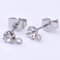 Miniatyrbillede 2 af 4: Øreringstolper Cubic Zirconia Øreringstolper Øreringstolper