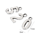 Miniatyrbillede 2 af 10: 10 stk Numbers Pendant Charms Arabiske Tal Pendants 2 2 2