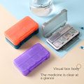Miniatyrbillede 10 af 10: 6 Grid Pills Box Daily Pill Case GRØN green