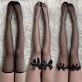 Pikkukuva 9 / 10: Overknee Long Socks Naisten sukat #1-MUSTA #1-Black