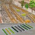 Miniatyrbild 7 av 10: Miniatyr trädgårdsdekor Hållbar statisk 3 3 3