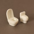 Miniatyrbillede 1 af 10: Dukkehus Mini Toilet Resin Toilet 2 2 2