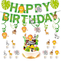 Miniatyrbild 1 av 10: Grattis på födelsedagen Banner Hanging Paper Kit FYRA SET STIL 2 FYRA Four sets style 2