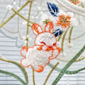 Pikkukuva 8 / 8: Rabbit Embroidery Lasten kaulus Hanfu Cloud Olkapää