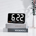 Miniatyrbild 10 av 10: Elektronisk väggklocka Digital LED-klockor VIT white