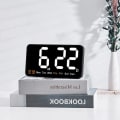 Miniatyrbilde 10 av 10: Elektronisk veggklokke Digitale LED-klokker BLÅ blue
