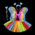 Pikkukuva 9 / 10: Lasten pukurekvisiitta Butterfly Wings -setit 11 11 11