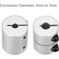 Miniatyrbillede 5 af 8: 2 stk. Joint Motor Connector Clamp-On koblinger 8MM X 4MM 8MM X 8mm x 4mm
