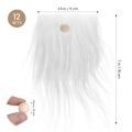 Pikkukuva 2 / 10: 12 set väärennöspartaa, puupalloa, tonttupartaa askarteluun VALKOINEN White