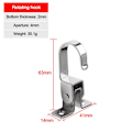 Miniatyrbillede 1 af 10: 1 stk Vægkrog Loftmontering Bøjle SWIVEL HOOK SWIVEL HOOK swivel hook