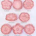 Miniatyrbild 2 av 6: 8st/ Set Cookie Cutters Set Form Cookie Stamp DIY Cake