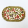 Pikkukuva 4 / 10: Nukkekotimatto Miniatyyri kudontamatto PUNAINEN OVAL OVAL red oval-oval